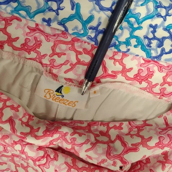 BREEZES PINK CORAL STRETCH GOLF ATHLETIC SKORT SKIRT WOMEN'S SIZE 8 - Picture 6 of 6